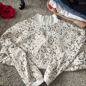 American eagle leopard sweater